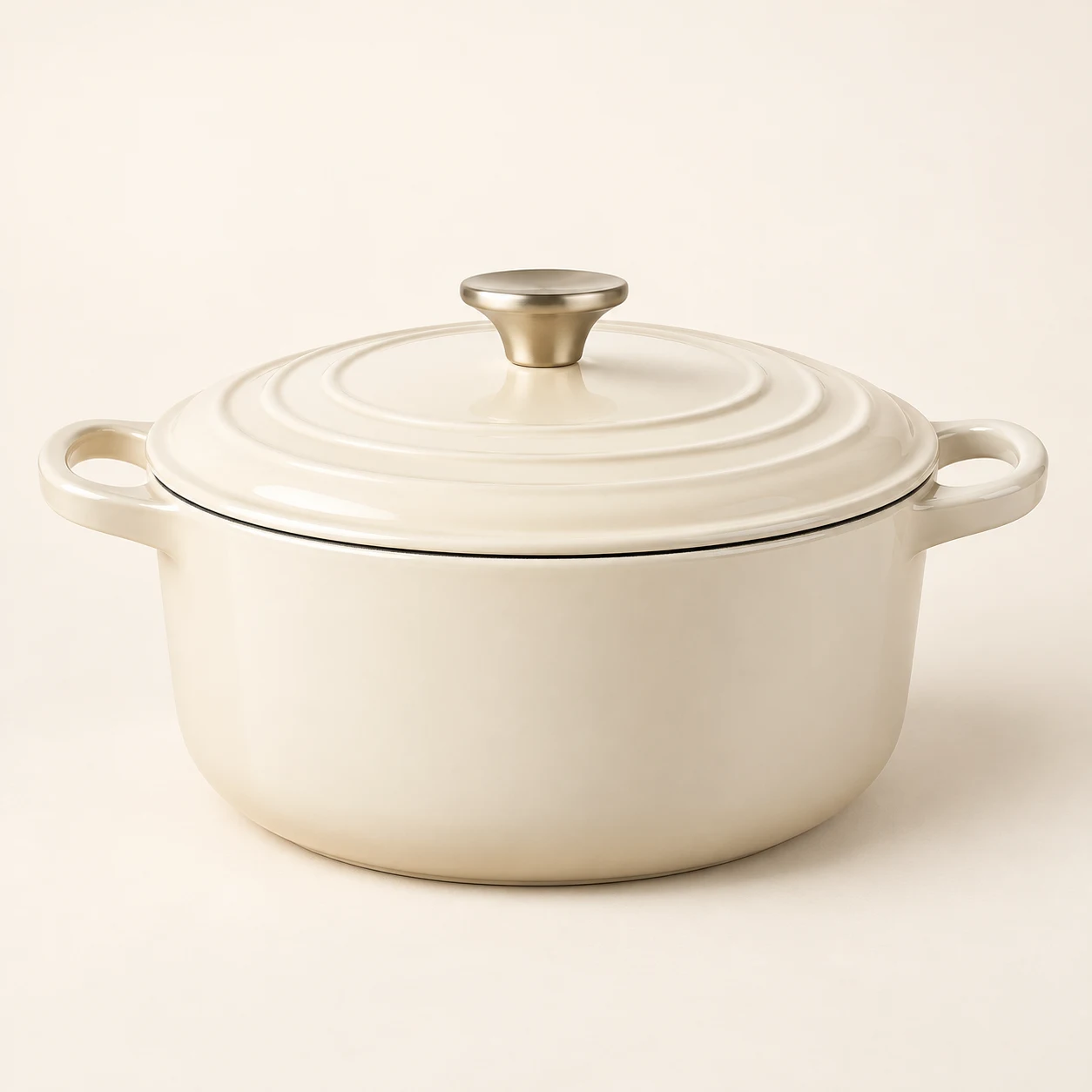 Hearth Enamel Dutch Oven in Cream