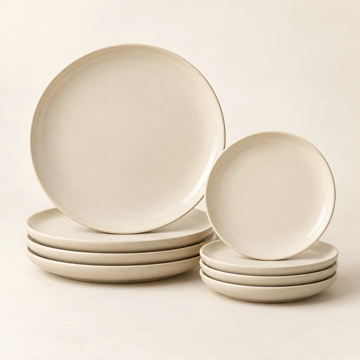 Gather Everyday Dinner Set in Cream